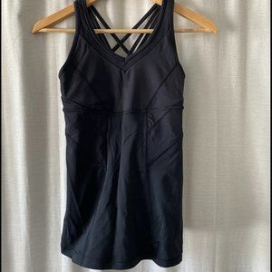 Lulu Lemon Cool Racerback Tank Top- Black